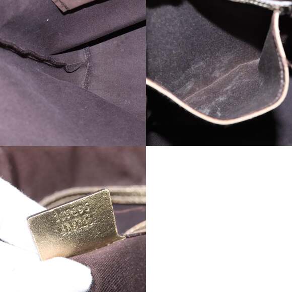 GUCCI GG Crystal Tote Bag Coated Canvas Beige Gold - Picture 12 of 12